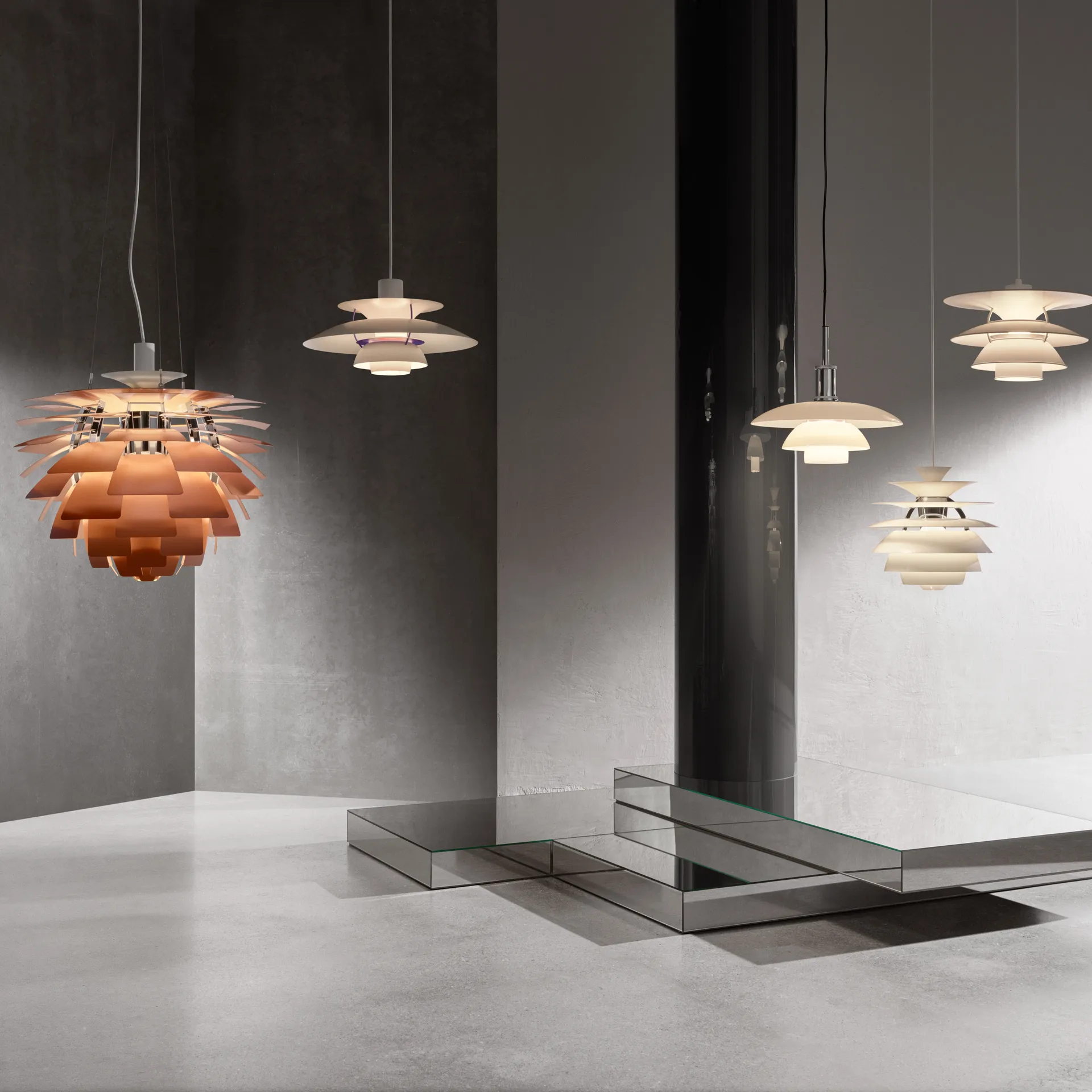 Lampa wisząca PH 5, Klasyczna biel Louis Poulsen