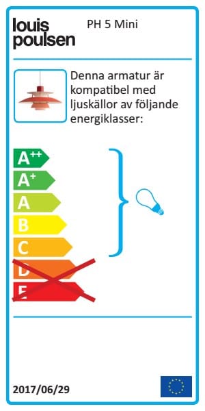 Lampa wisząca PH 5 MINI, Klasyczna biel Louis Poulsen