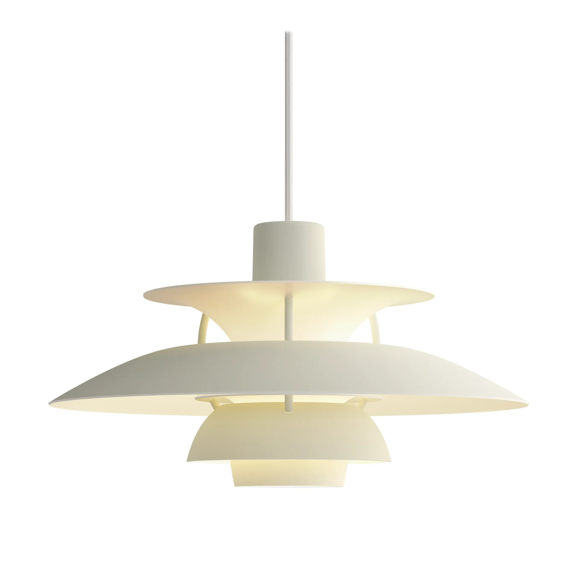 Lampa wisząca PH 5 MINI monochromatyczna, Pale pewter Louis Poulsen