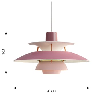 Lampa wisząca PH 5 MINI - Różowy - Louis Poulsen