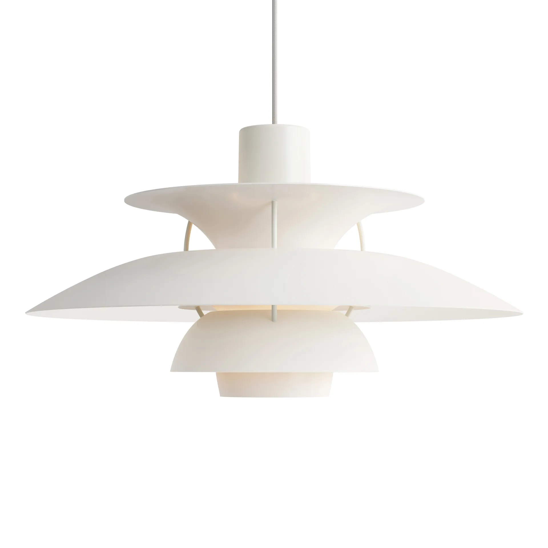 Lampa wisząca PH 5 monochromatyczna, Biały Louis Poulsen