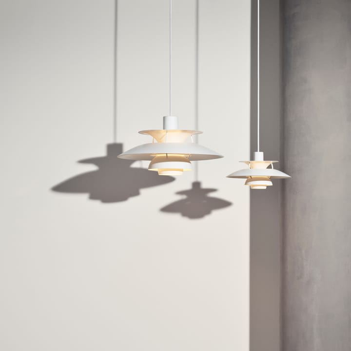 Lampa wisząca PH 5 monochromatyczna, Biały Louis Poulsen