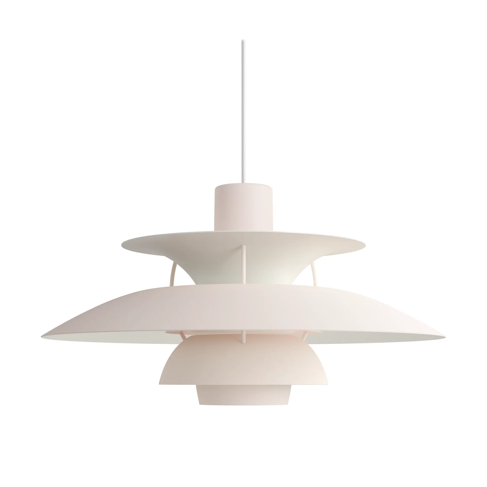 Lampa wisząca PH 5 monochromatyczna, Pale blush Louis Poulsen