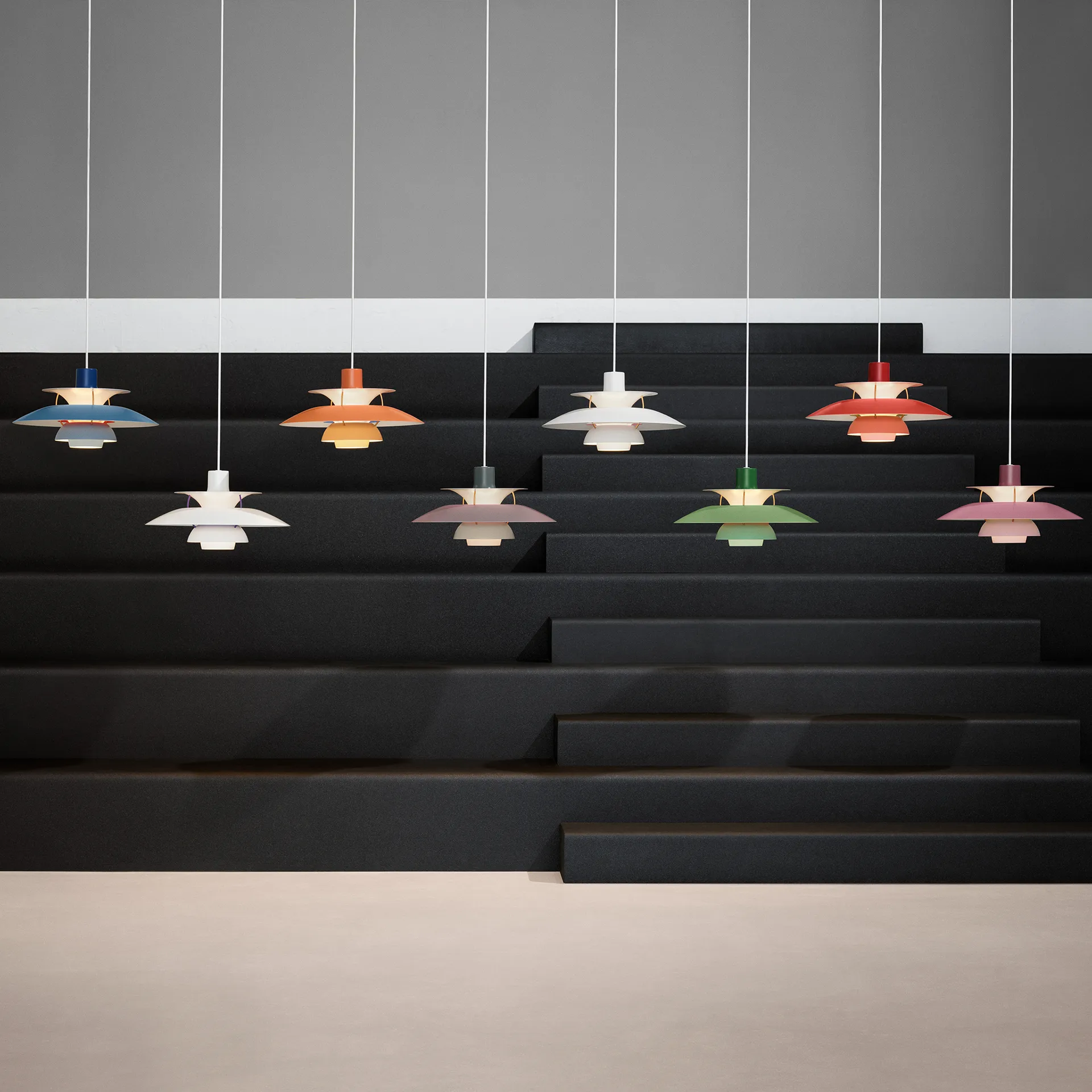 Lampa wisząca PH 5, Zielony Louis Poulsen