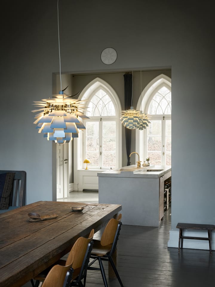 Lampa wisząca PH Artichoke Ø48 cm, Dusty blue-brass metallised Louis Poulsen