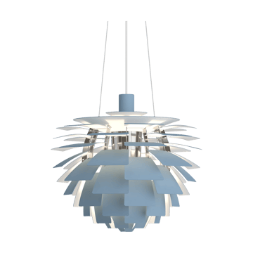 Lampa wisząca PH Artichoke Ø48 cm - Dusty blue-high lustre chrome plated - Louis Poulsen
