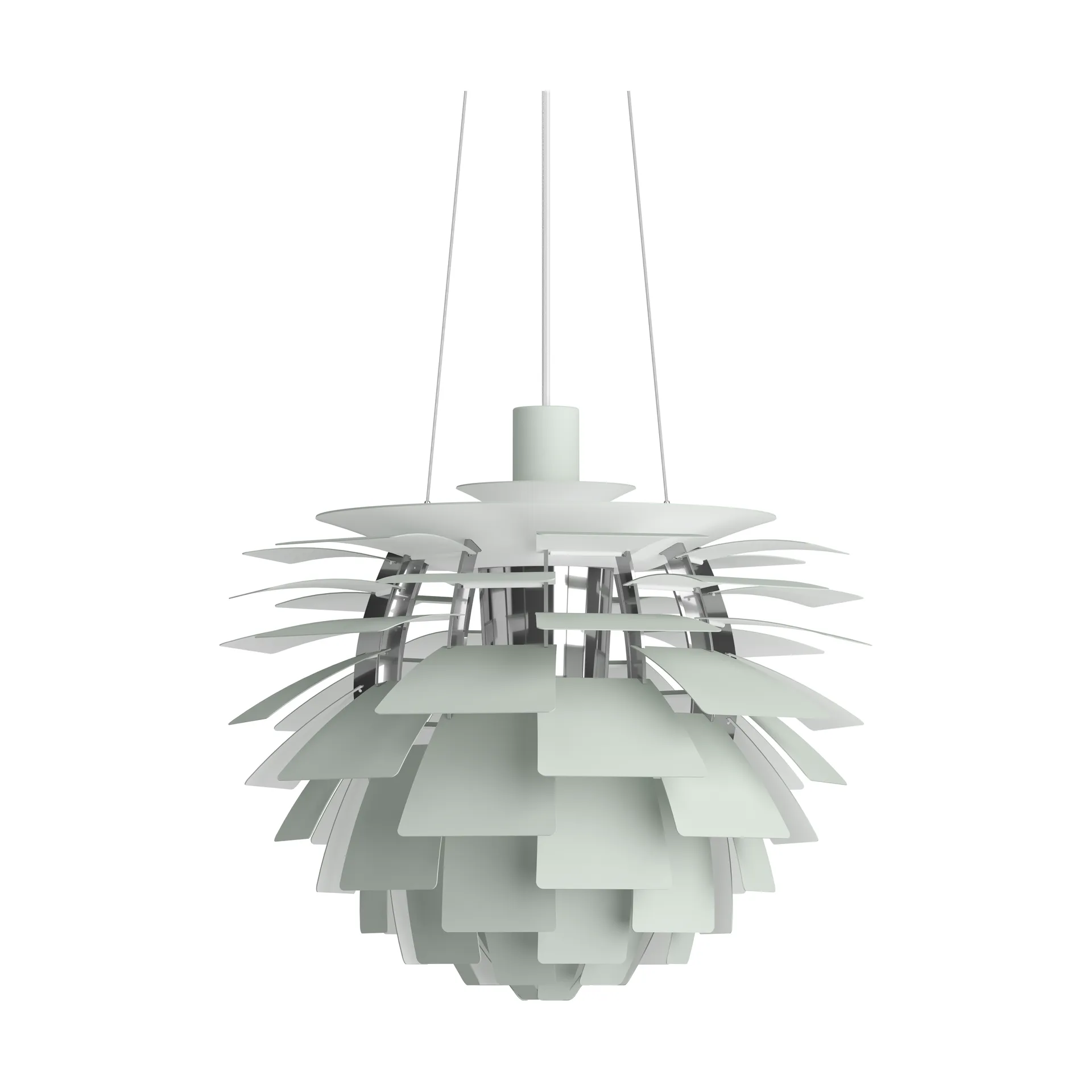 Lampa wisząca PH Artichoke Ø48 cm, Dusty green-high lustre chrome plated Louis Poulsen