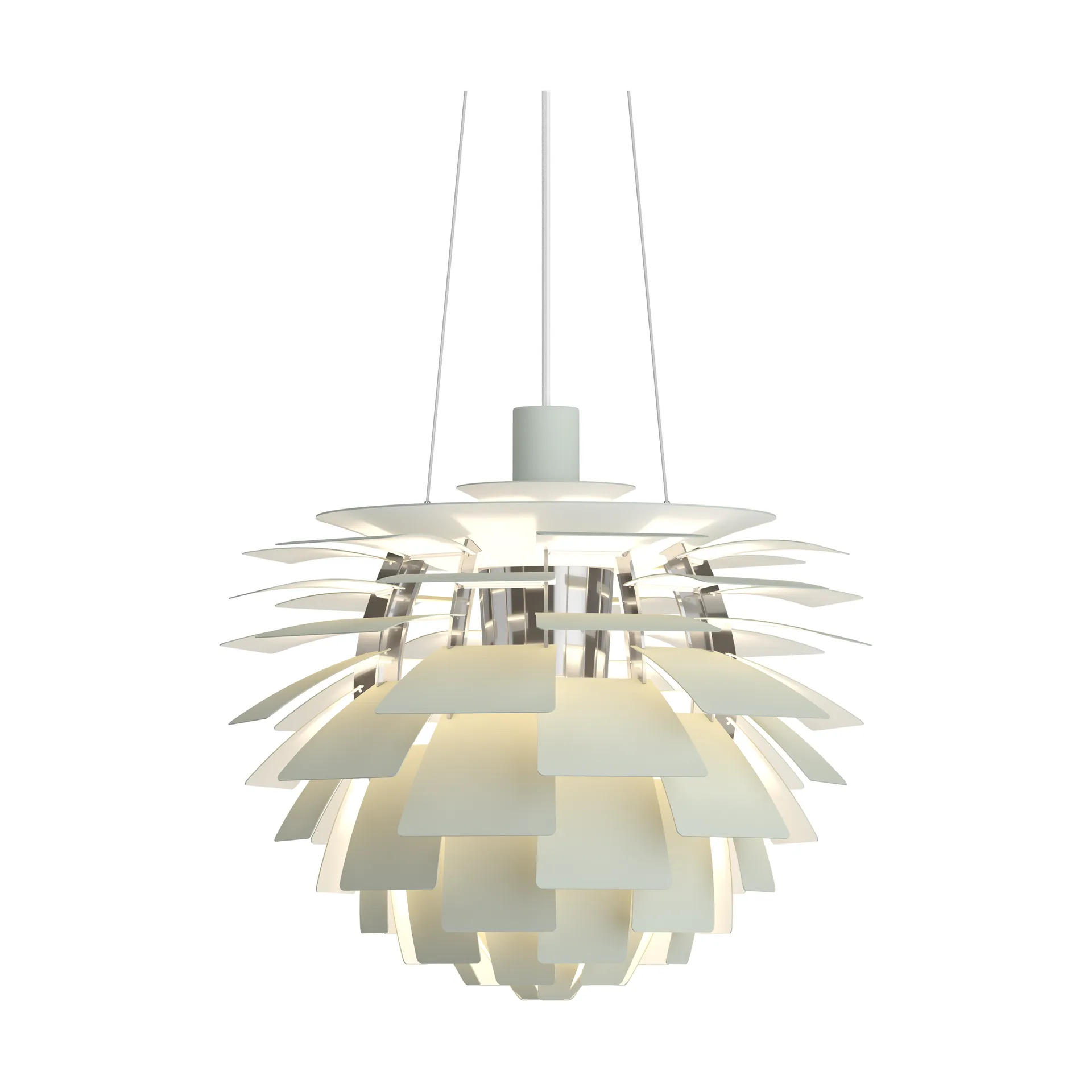 Lampa wisząca PH Artichoke Ø48 cm, Dusty green-high lustre chrome plated Louis Poulsen