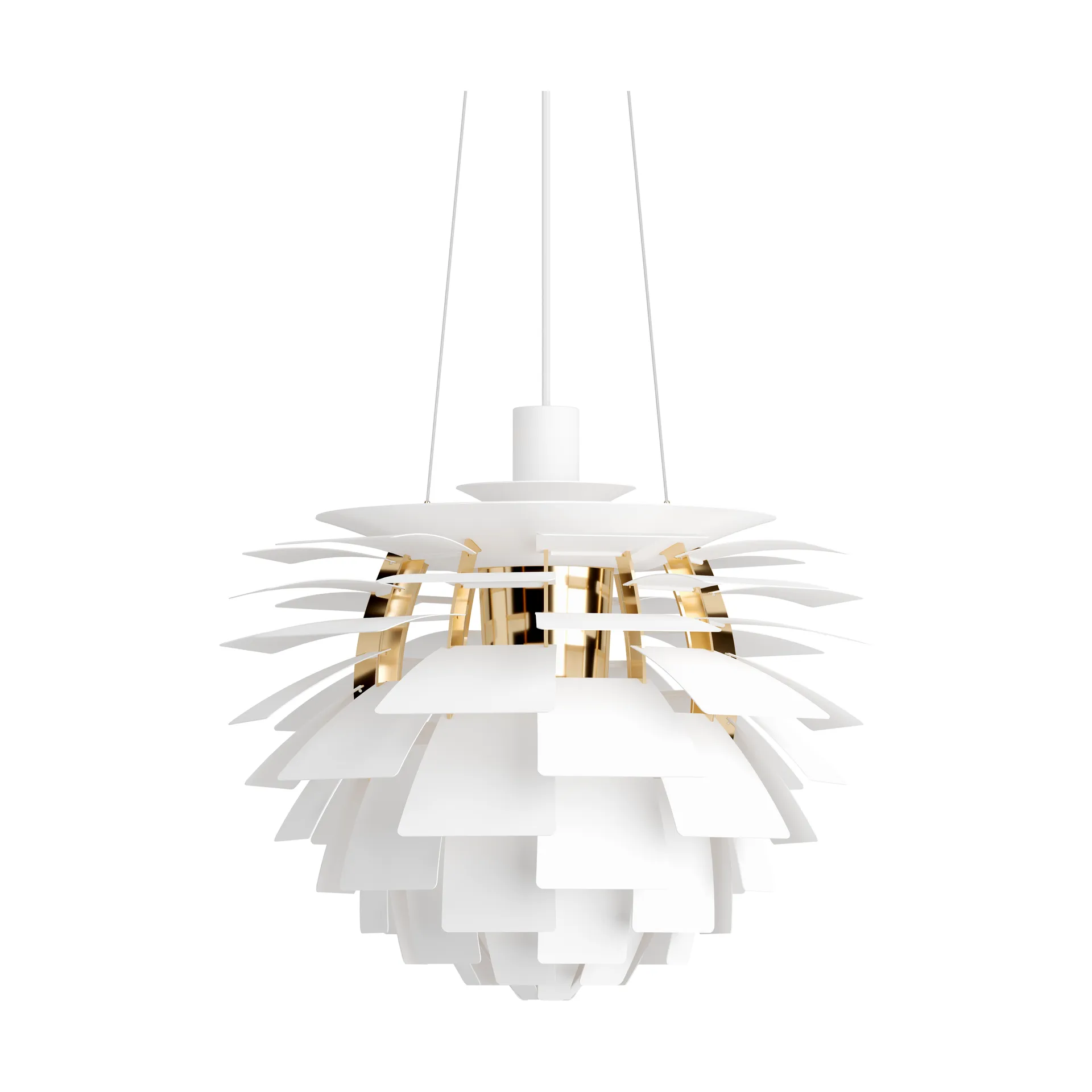 Lampa wisząca PH Artichoke Ø48 cm, Soft white-brass metallised Louis Poulsen