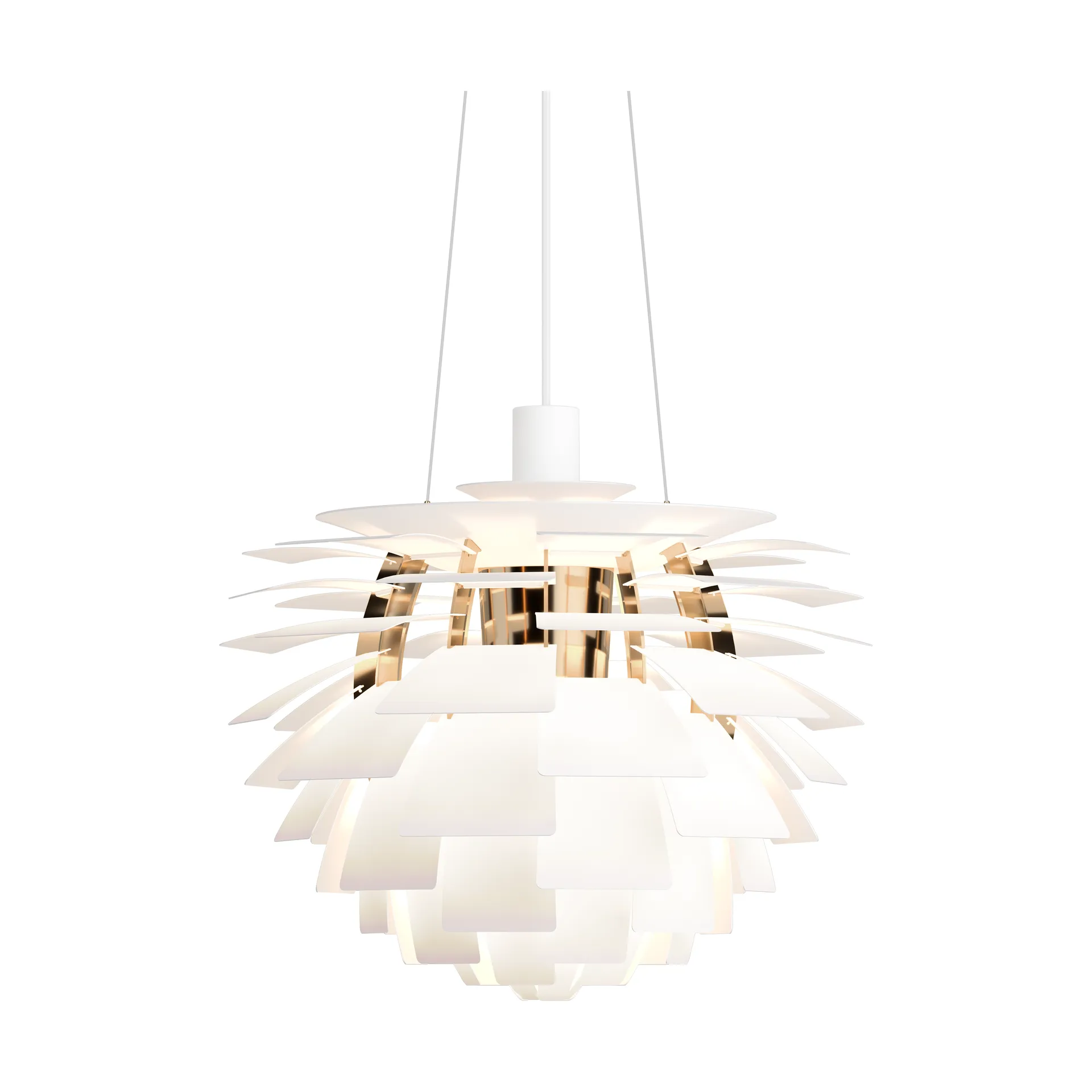 Lampa wisząca PH Artichoke Ø48 cm, Soft white-brass metallised Louis Poulsen