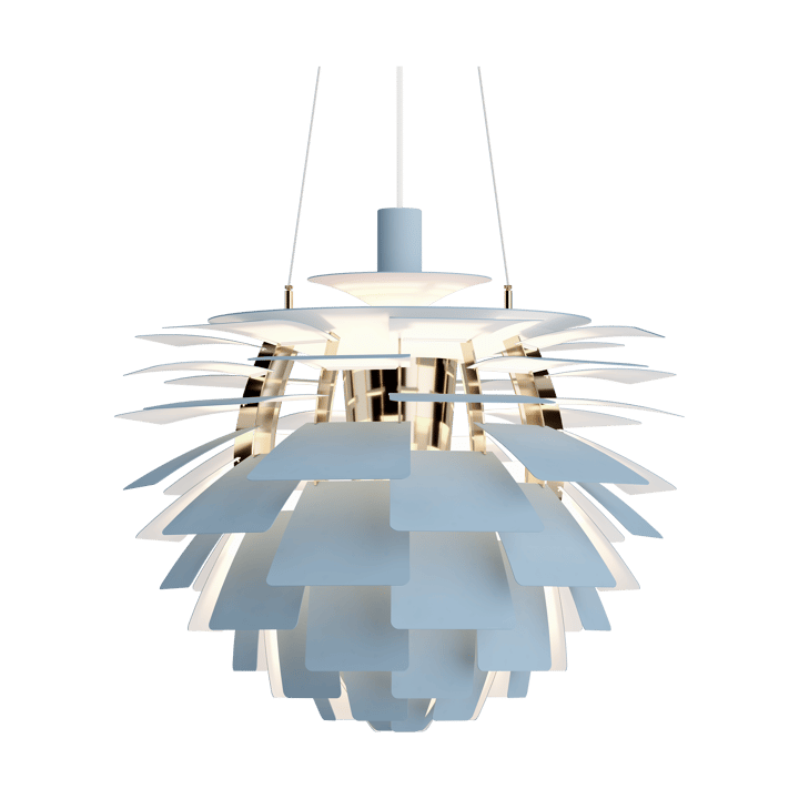 Lampa wisząca PH Artichoke Ø60 cm, Dusty blue-brass metallised Louis Poulsen