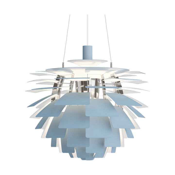 Lampa wisząca PH Artichoke Ø60 cm, Dusty blue-high lustre chrome plated Louis Poulsen