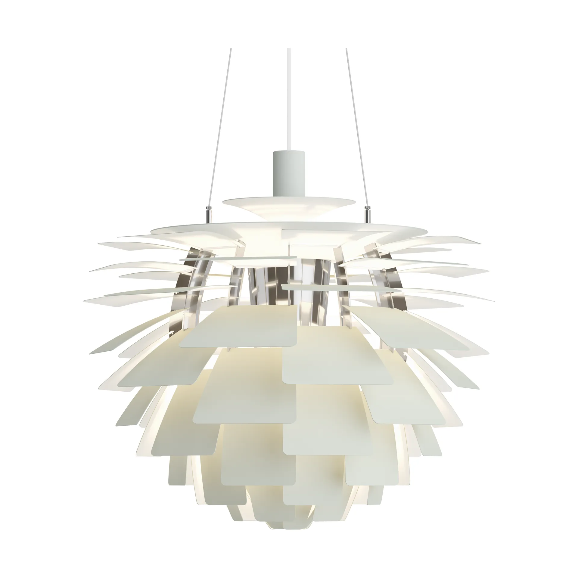 Lampa wisząca PH Artichoke Ø60 cm, Dusty green-high lustre chrome plated Louis Poulsen