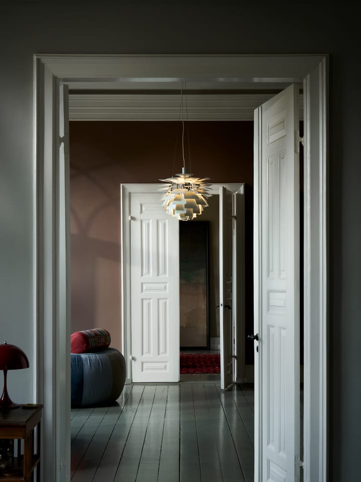 Lampa wisząca PH Artichoke Ø60 cm, Dusty green-high lustre chrome plated Louis Poulsen