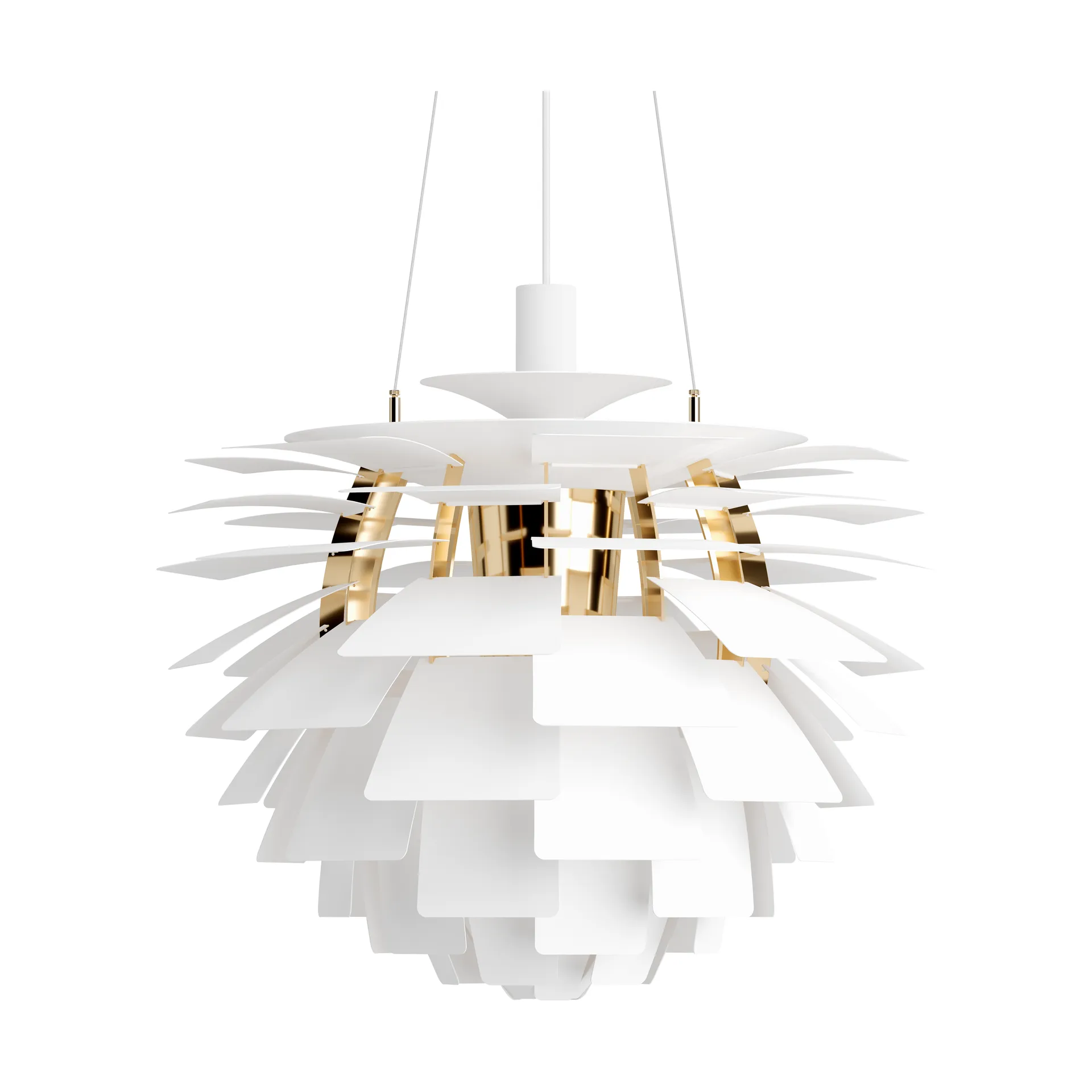 Lampa wisząca PH Artichoke Ø60 cm, Soft white-brass metallised Louis Poulsen