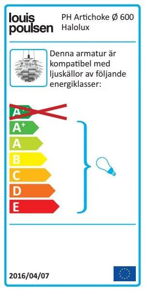 Lampa wisząca PH Artichoke Ø60 cm, Stal nierdzewna Louis Poulsen