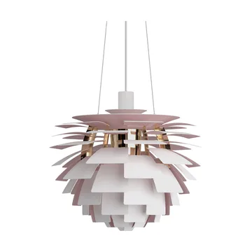 Lampa wisząca PH Artichoke Anniversary edition - Matte white-pale rose Ø48 cm - Louis Poulsen