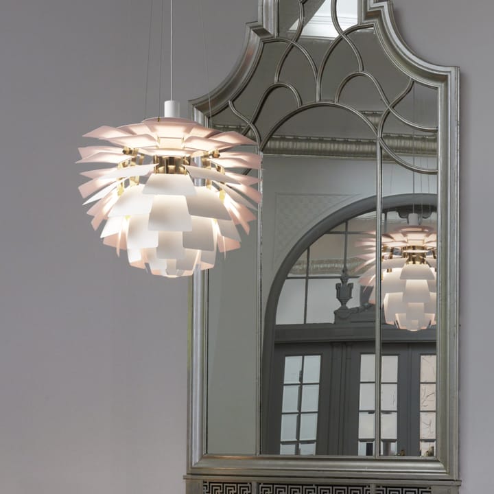 Lampa wisząca PH Artichoke Anniversary edition - Matte white-pale rose Ø48 cm - Louis Poulsen