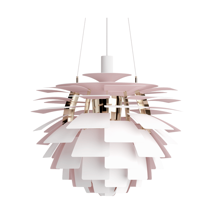 Lampa wisząca PH Artichoke Anniversary edition - Matte white-pale rose Ø60 cm - Louis Poulsen