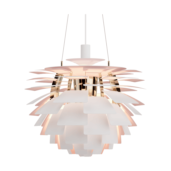 Lampa wisząca PH Artichoke Anniversary edition - Matte white-pale rose Ø60 cm - Louis Poulsen