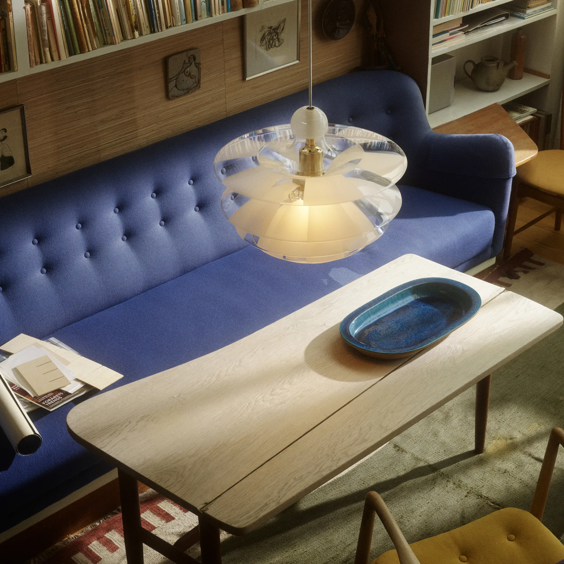 Lampa wisząca PH Septima Ø50 cm, Szkło Louis Poulsen