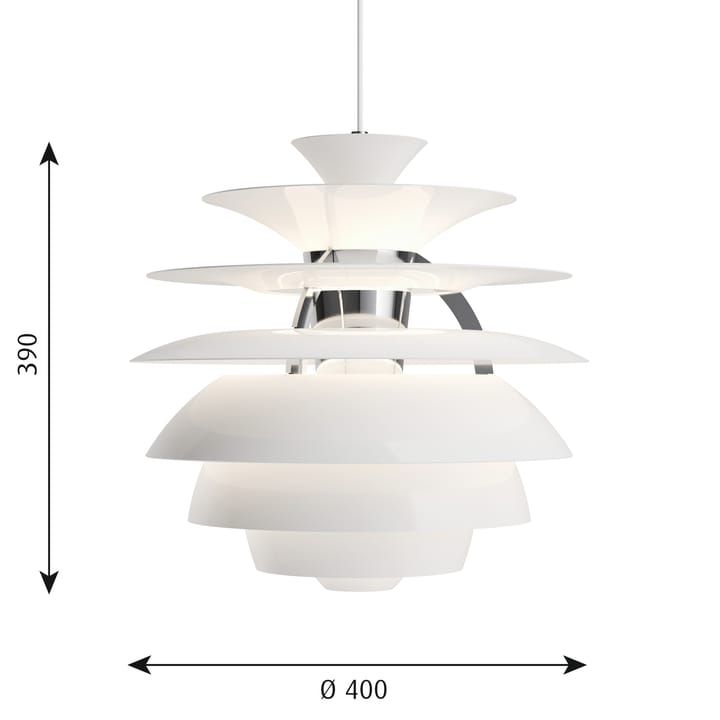 Lampa wisząca PH Snowball, Biały Louis Poulsen