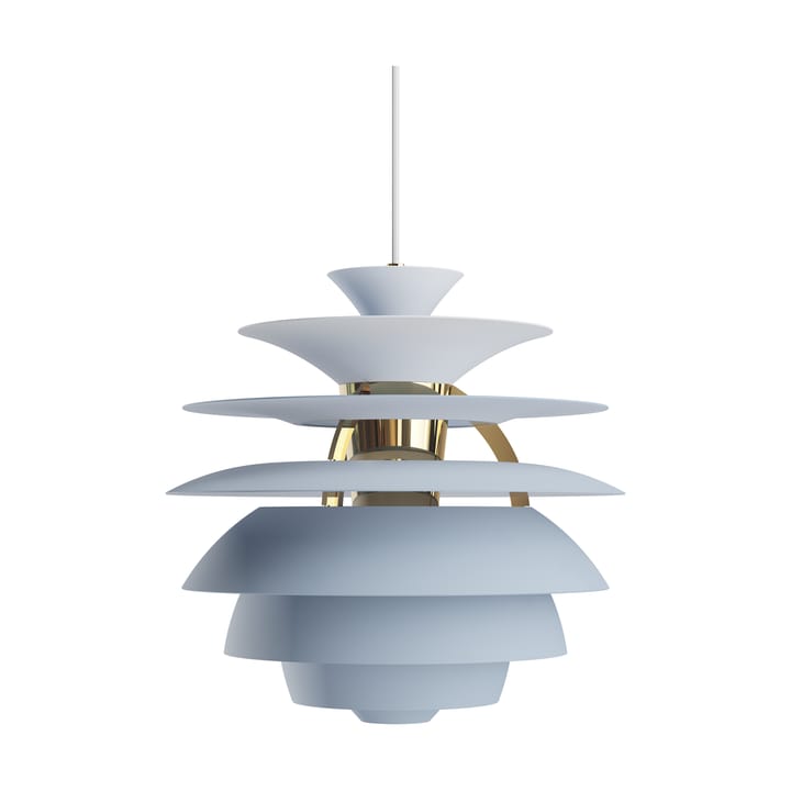 Lampa wisząca PH Snowball - Dusty blue-brass - Louis Poulsen