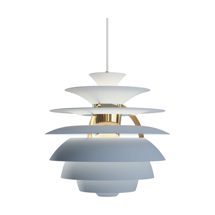 Lampa wisząca PH Snowball, Dusty blue-brass Louis Poulsen