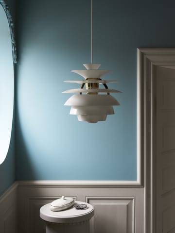 Lampa wisząca PH Snowball - Dusty blue-brass - Louis Poulsen