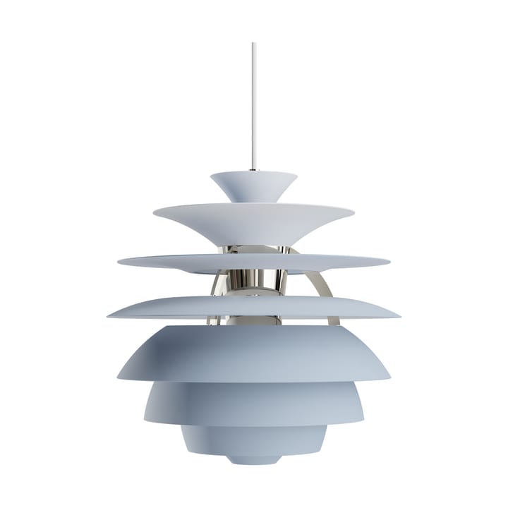 Lampa wisząca PH Snowball - Dusty blue-chrome - Louis Poulsen