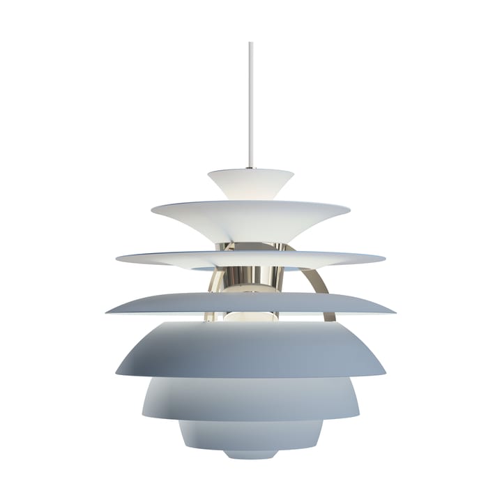 Lampa wisząca PH Snowball, Dusty blue-chrome Louis Poulsen