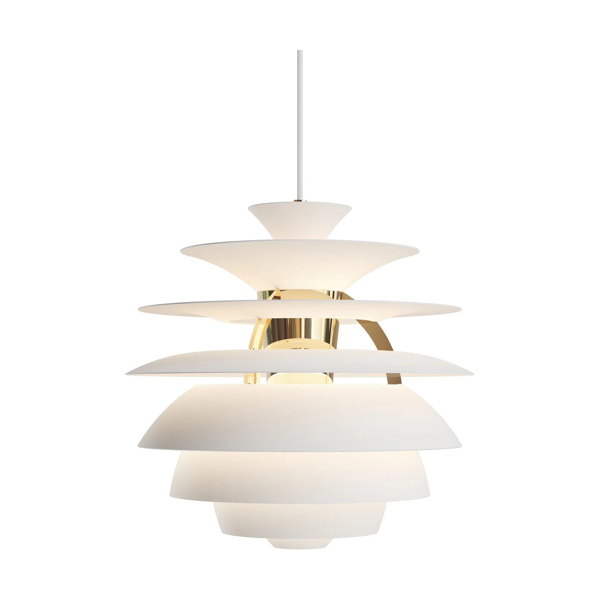 Lampa wisząca PH Snowball, Soft white-brass Louis Poulsen