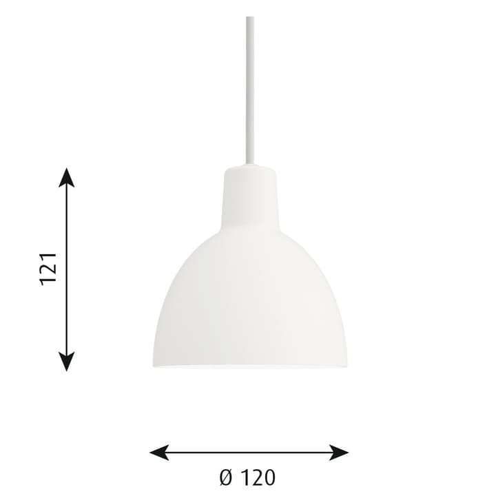 Lampa wisząca Toldbod 120, Biały Louis Poulsen