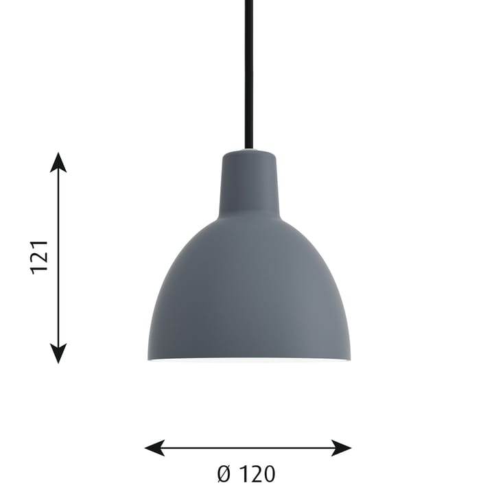 Lampa wisząca Toldbod 120, Niebiesko-szary Louis Poulsen