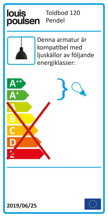 Lampa wisząca Toldbod 120 - Niebiesko-szary - Louis Poulsen