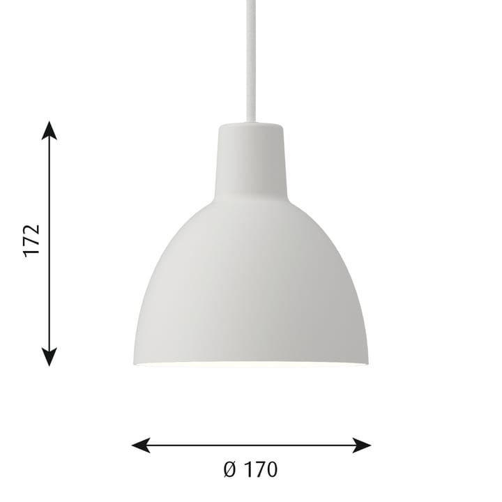 Lampa wisząca Toldbod 170, Biały Louis Poulsen
