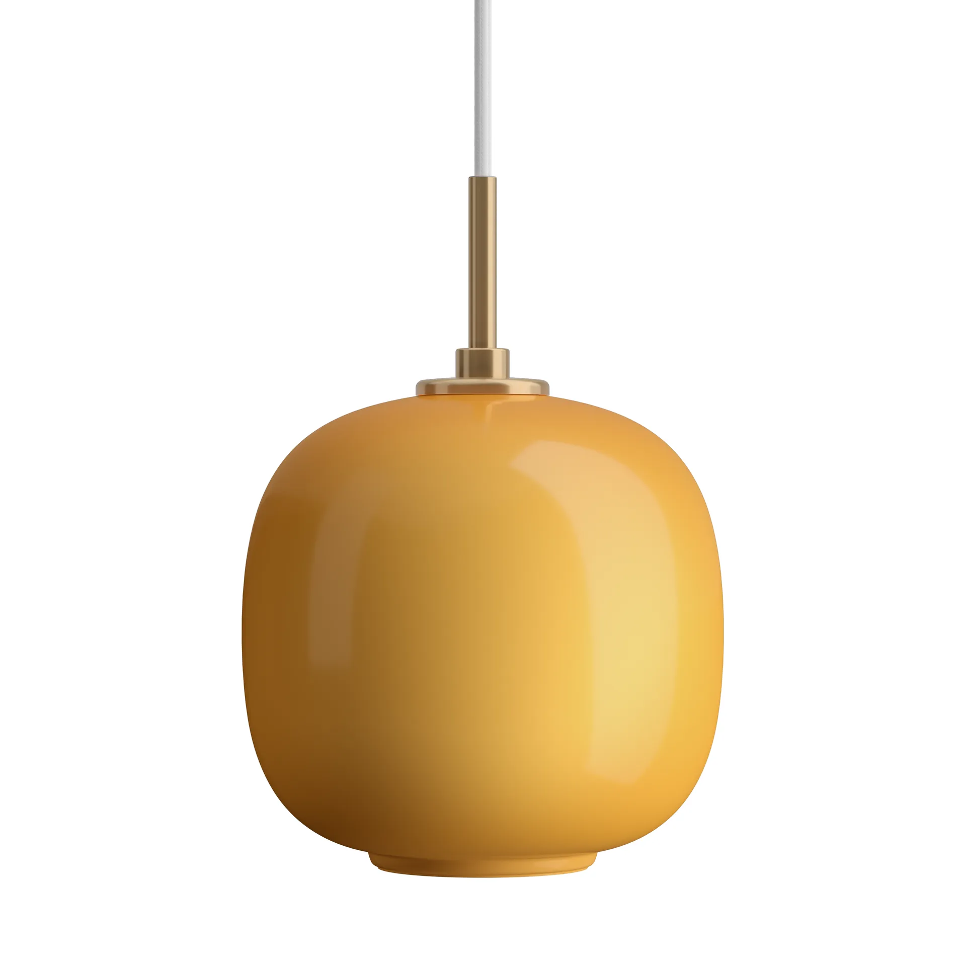 Lampa wisząca VL45 Radiohus Ø17,5 cm, Brass-amber glass Louis Poulsen