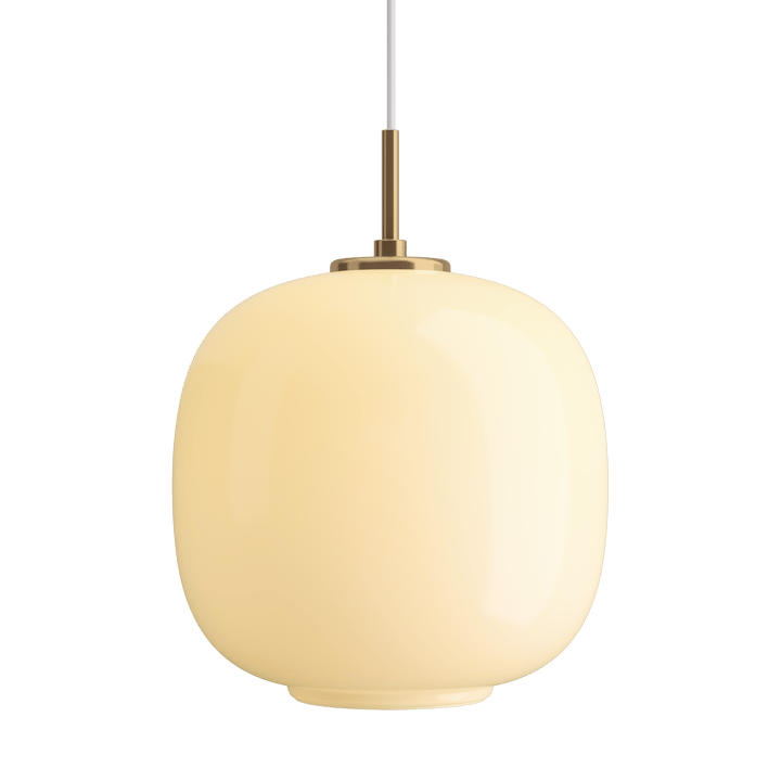Lampa wisząca VL45 Radiohus Ø25 cm - Brass-pale yellow glass - Louis Poulsen