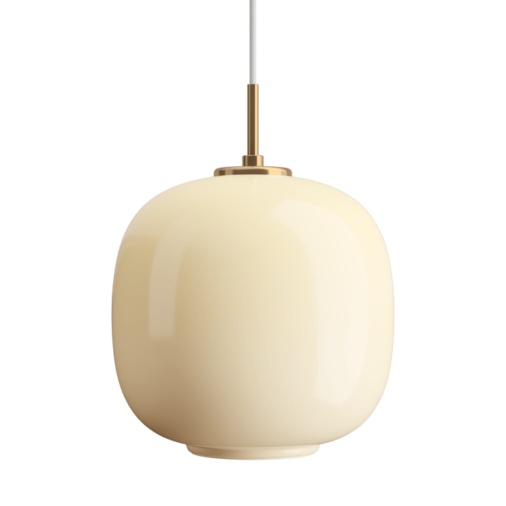 Lampa wisząca VL45 Radiohus Ø25 cm, Brass-pale yellow glass Louis Poulsen
