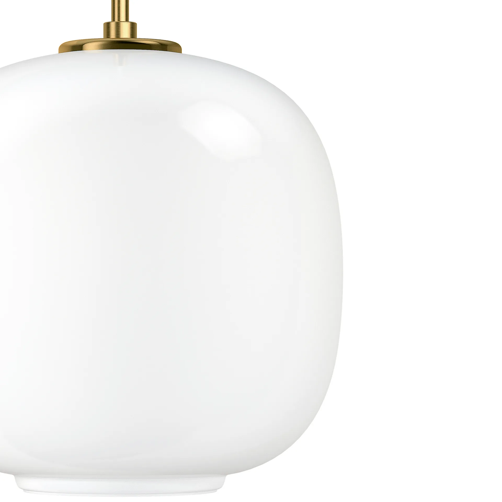 Lampa wisząca VL45 Radiohus Ø25 cm, Brass-white opal glass Louis Poulsen