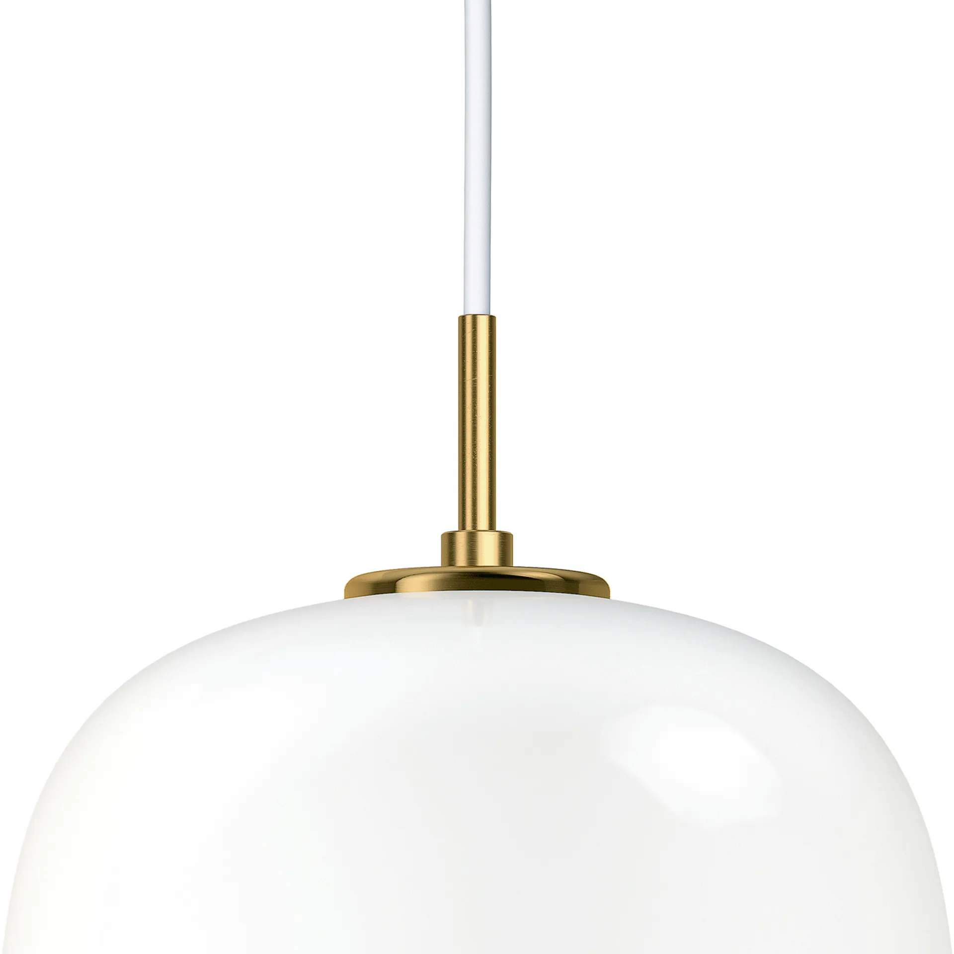 Lampa wisząca VL45 Radiohus Ø25 cm, Brass-white opal glass Louis Poulsen