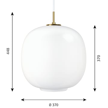 Lampa wisząca VL45 Radiohus Ø37 cm - Białe szkło opalowe - Louis Poulsen