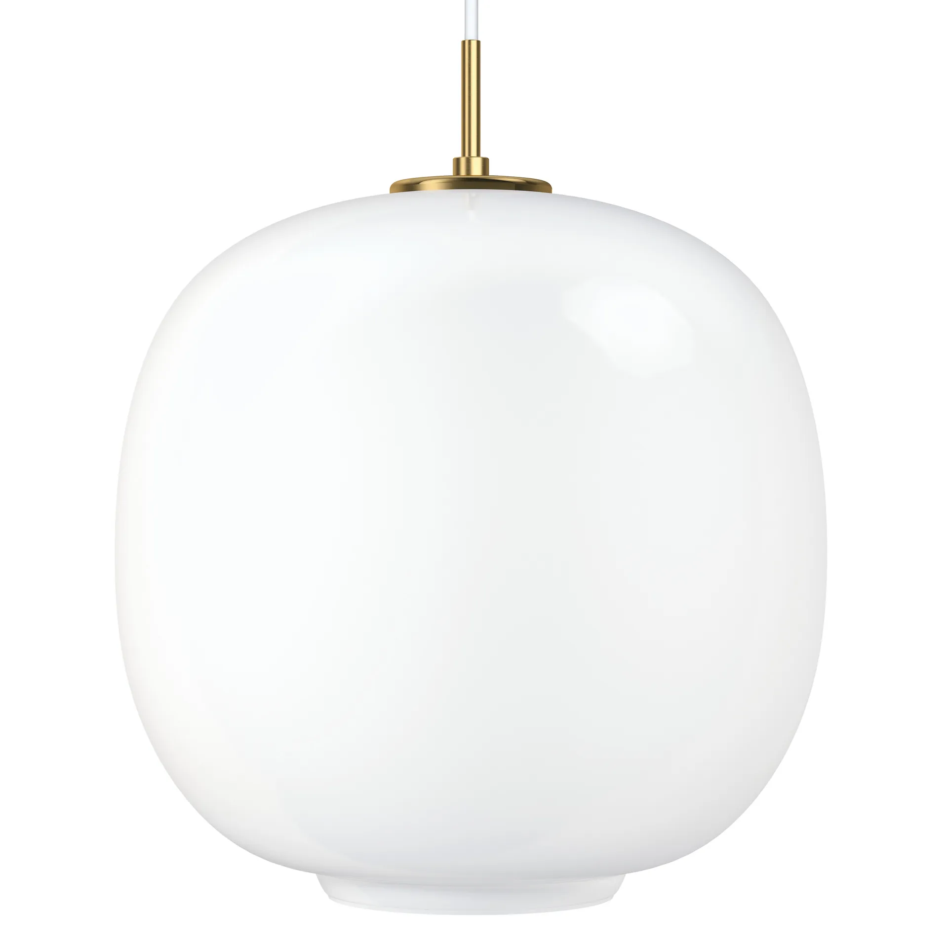 Lampa wisząca VL45 Radiohus Ø37 cm, Brass-white opal glass Louis Poulsen