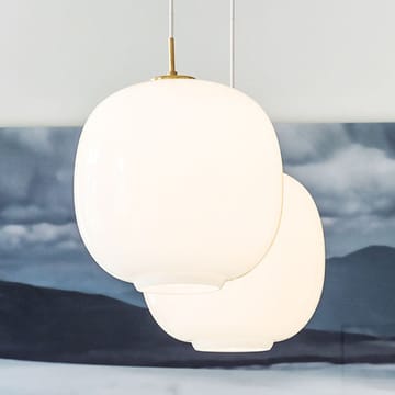 Lampa wisząca VL45 Radiohus LED duża - Brass-white opal glass - Louis Poulsen