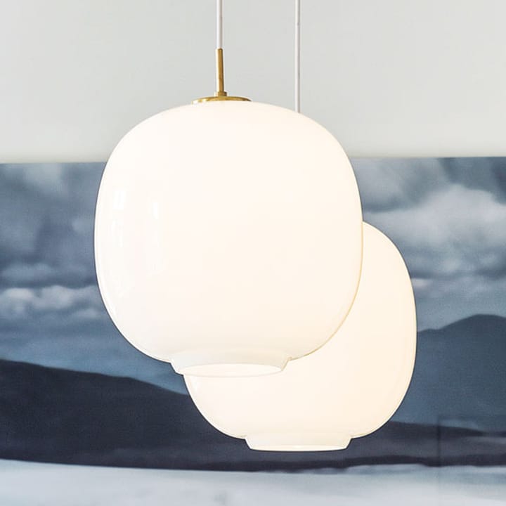 Lampa wisząca VL45 Radiohus LED duża, Brass-white opal glass Louis Poulsen