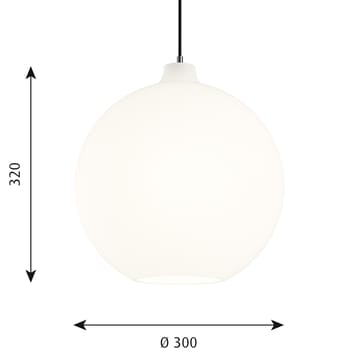 Lampa wisząca Wohlert Ø30 cm - Białe szkło opalowe - Louis Poulsen