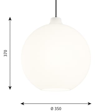 Lampa wisząca Wohlert Ø35 cm - Białe szkło opalowe - Louis Poulsen