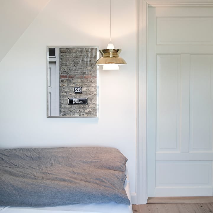 Metalowa lampa wisząca Doo-Wop, Polerowany mosiądz Louis Poulsen