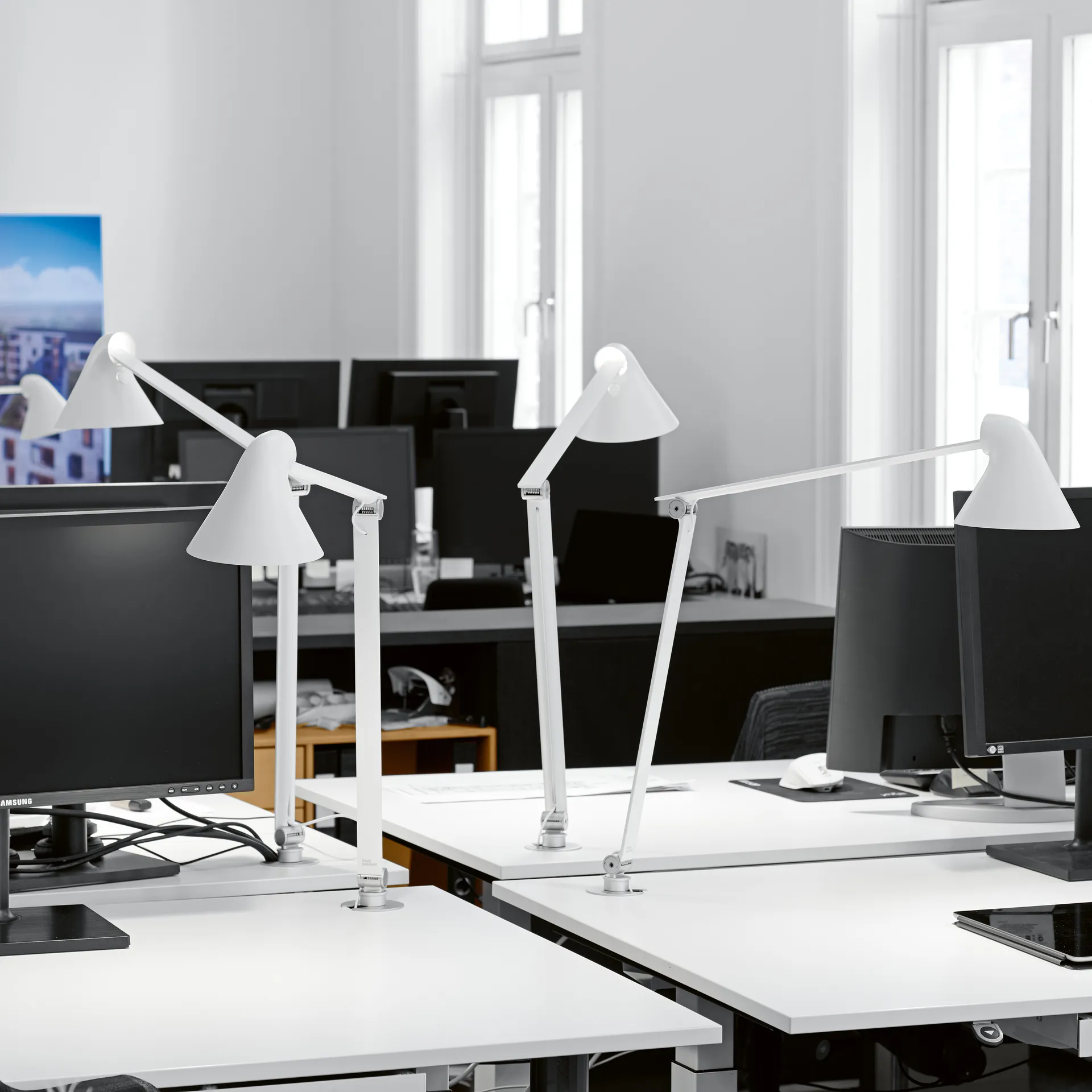 NJP trzpień lampy stołowej Ø10 mm, Biały Louis Poulsen