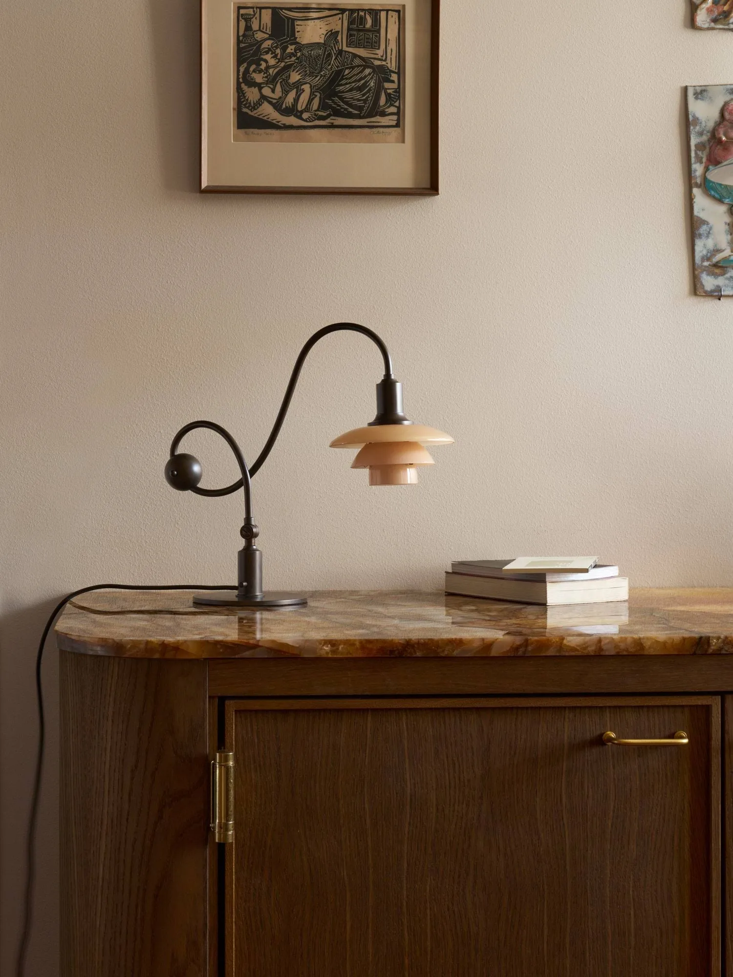 PH 1/1 Piano lampa stołowa, Zgaszona terakota Louis Poulsen